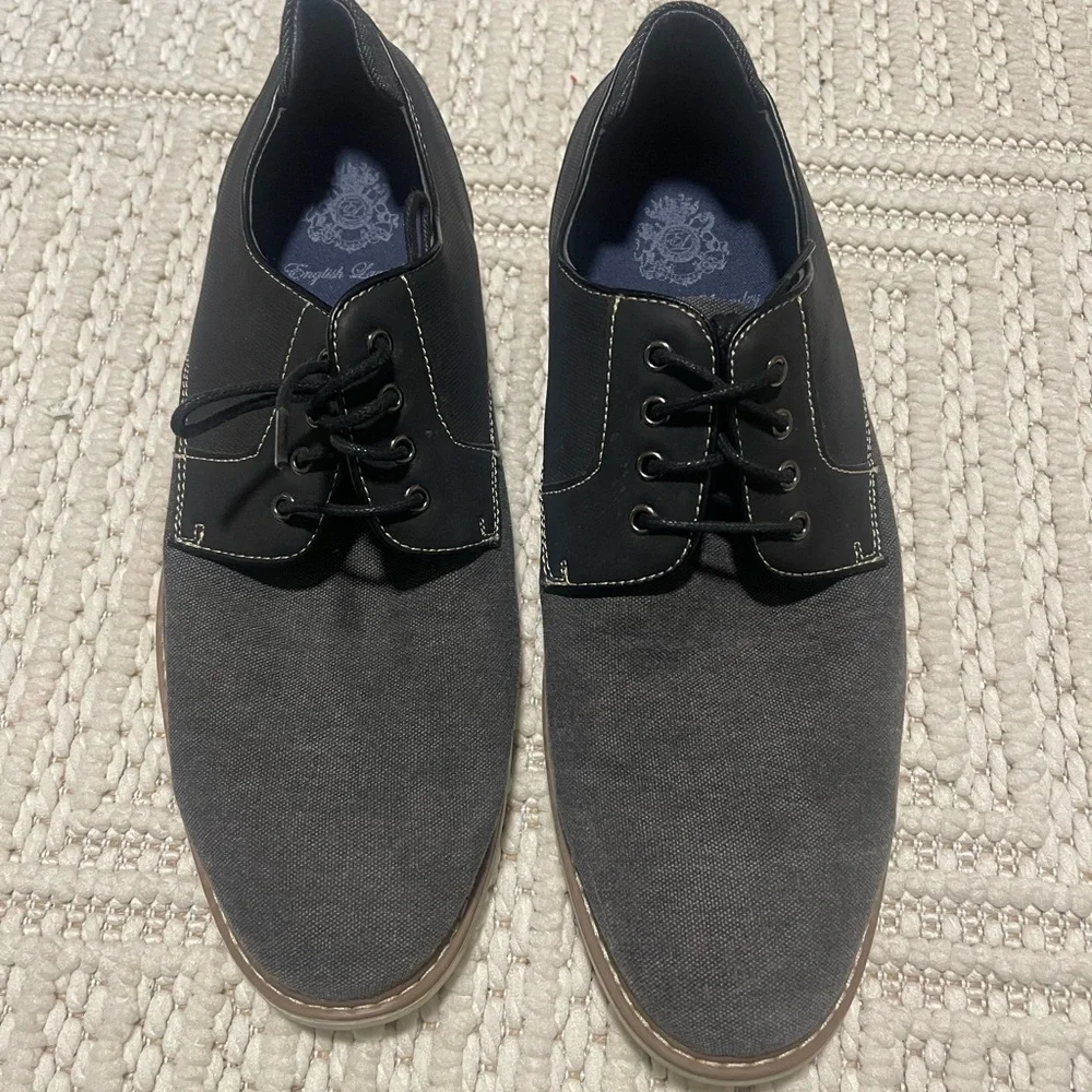 English Laundry Arthur Oxfords Black Gray Sz 11.5
